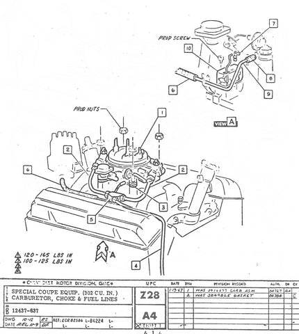 67–69 Camaro Z28 302 Holley Choke Kit Thermostat Coil Assembly GM 3917614