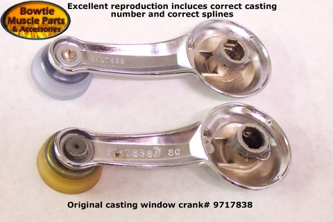 1969 Camaro Window Crank Handle Set – Technically Correct – GM OE Style