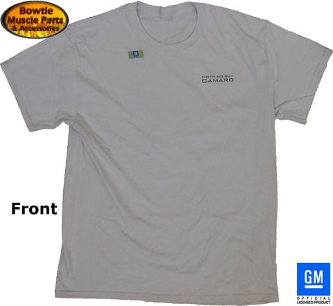 Camaro “Nothing But Camaro” T‑Shirt – 6 Generations Emblems – Men’s Ash Gray