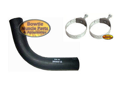 67 68 CAMARO SS 396 427 LOWER RADIATOR HOSE 3909868 WITH CORRECT TOWER CLAMPS