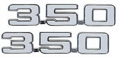 69 CAMARO 350 FENDER EMBLEMS EMBLEM PAIR GM LICENSED BEST FIT AND QUALITY!
