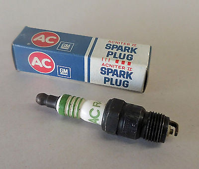 AC SPARK PLUGS R42CTS VINTAGE GREEN STRIPES