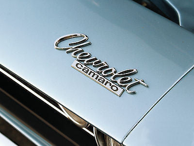 1967 67 CHEVROLET CAMARO FRONT HEADER REAR DECK LID TRUNK EMBLEM