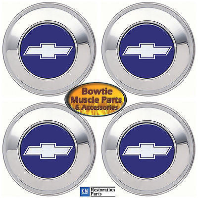 70-74 CAMARO 71-72 CHEVELLE NOVA CENTER WHEEL CAP BOWTIE SET OF 4