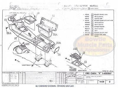 1981 81 Camaro Factory Assembly Manual Z28 RS Berlinetta