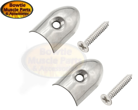 CAMARO FIREBIRD IMPALA CONVERTIBLE REAR BOW OUTER TRIM BINDING CLIP W SCREWS