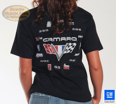 67 68 69 70 71 72 73 78 79 80 81 89 92 93 01 02 CAMARO SINCE 1967 MEN'S T-SHIRT