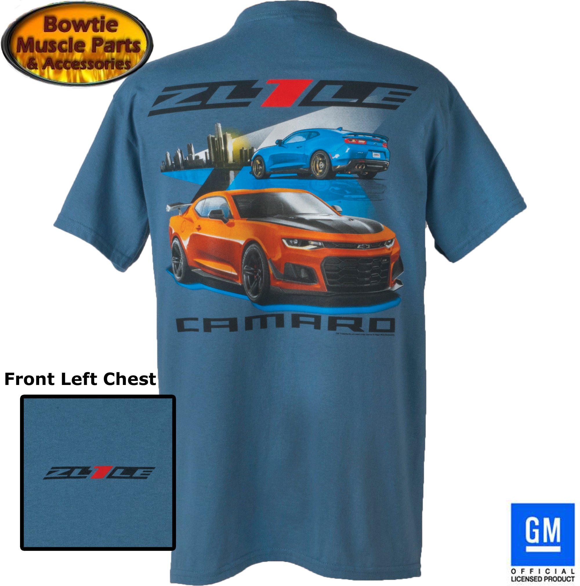 2018 2017 CAMARO ZL1LE 6th GEN T-SHIRT 2016 2019 ZL1 1LE GM OFFICIALLY LICENSED