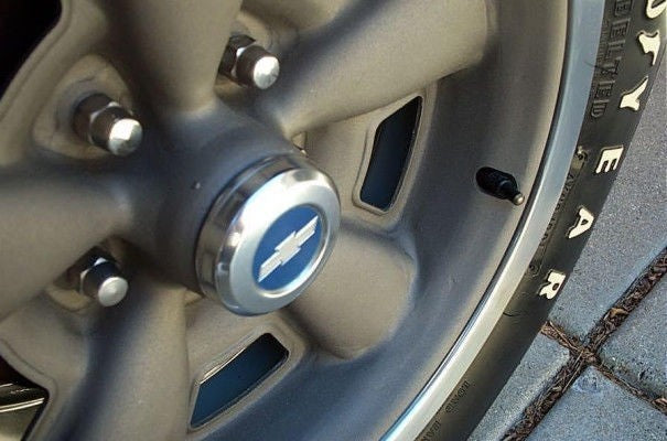 70–74 Camaro Z28 Chevelle SS Embossed Bowtie Wheel Cap Decal Set – 4pc