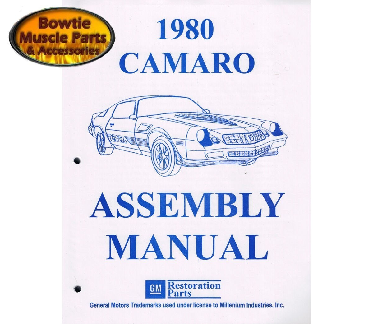 1980 Camaro Factory Assembly Manual – 612 Pages – Z28 RS Berlinetta Guide