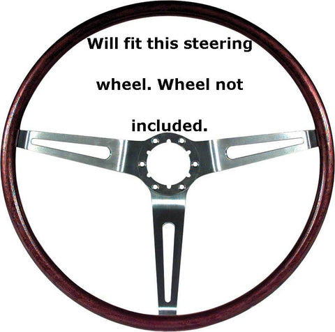 63–70 Chevy Wood/Comfort Grip Steering Wheel Horn Button – Bowtie – 3945461