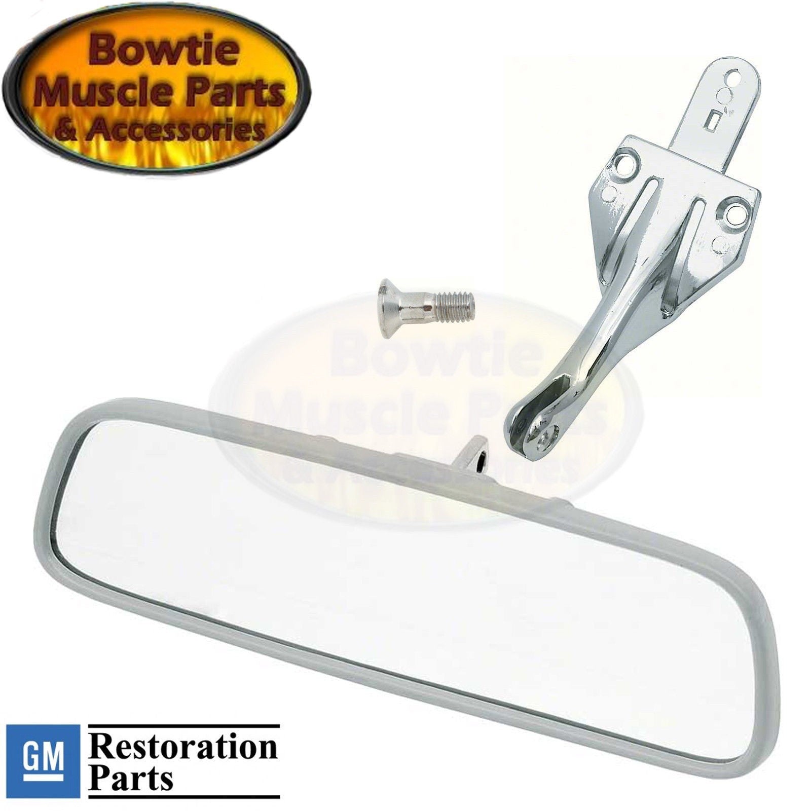 67 Camaro Firebird Coupe 8" Interior Rear View Mirror Kit – Bracket & Screw
