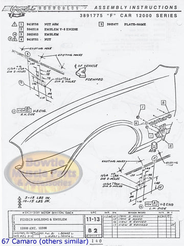 1979 Camaro Factory Assembly Manual – 516 Pages – Z28 RS Berlinetta Guide