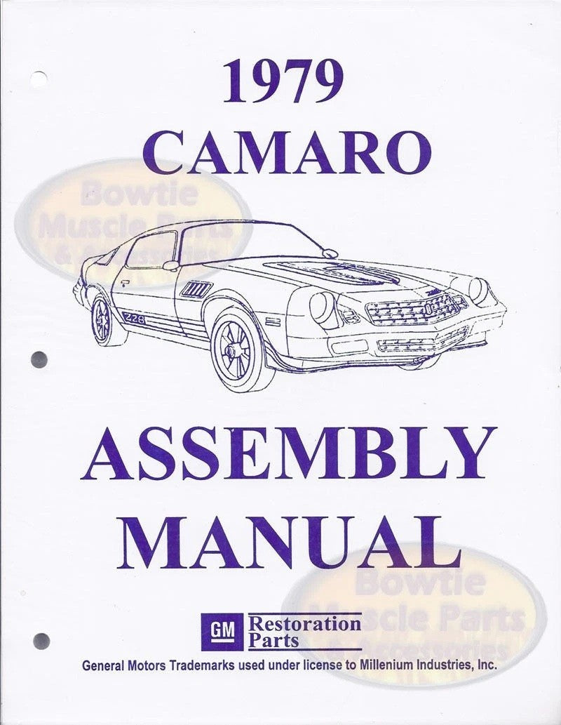 1979 Camaro Factory Assembly Manual – 516 Pages – Z28 RS Berlinetta Guide