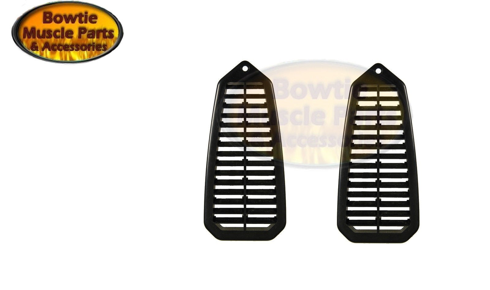 68–69 Camaro Firebird Door Jamb Astro Vent Outer Grille – Pair – F‑Body