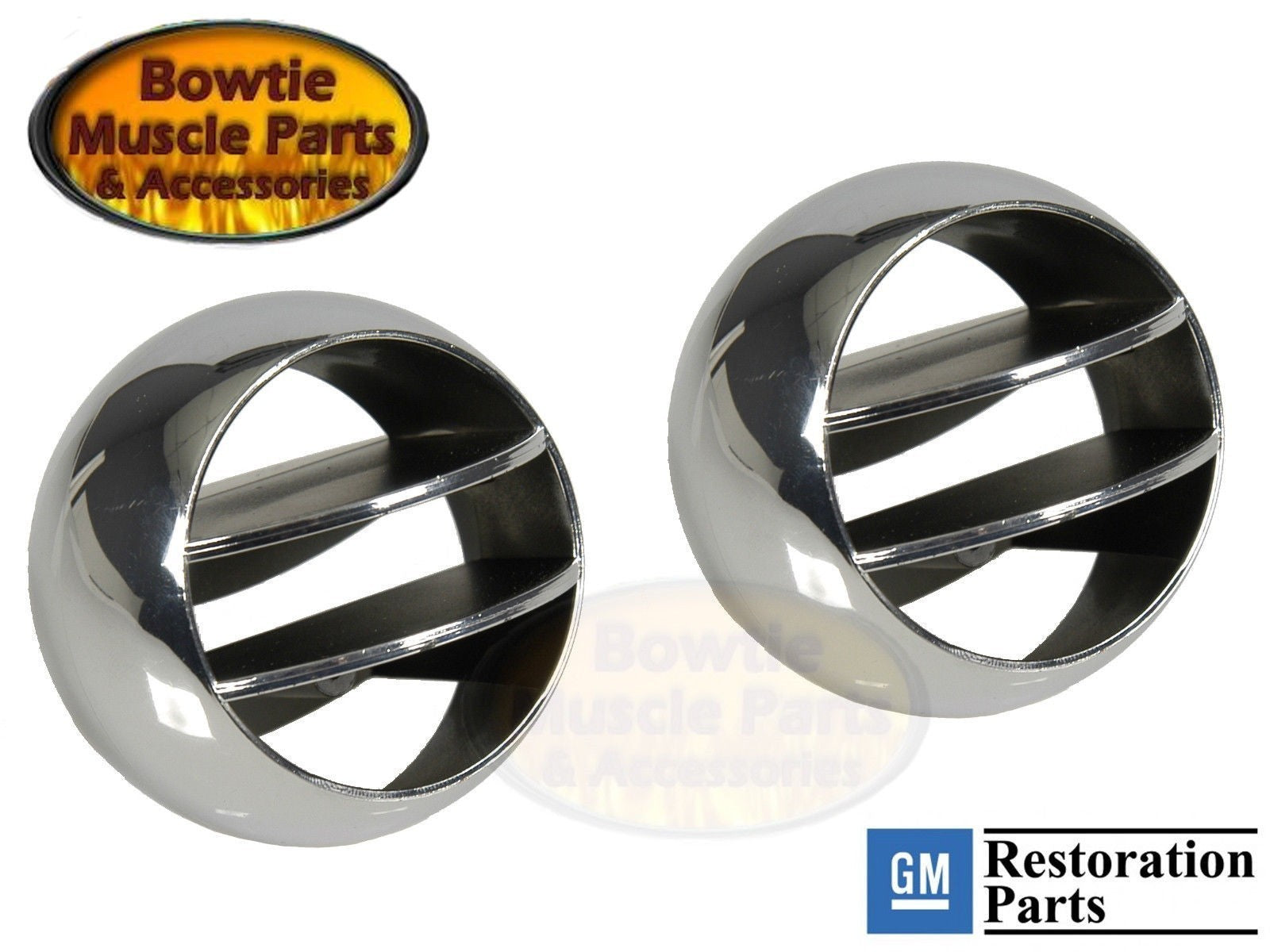 Camaro Chevelle Impala Corvette Firebird Astro Vent Ball Pair – GM Licensed