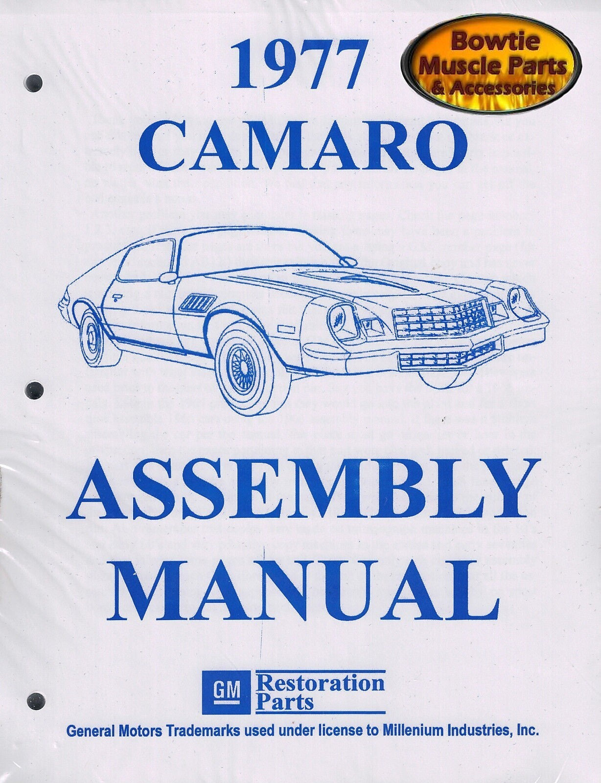 1977 Camaro Factory Assembly Manual – 369 Pages – RS Z/28 Type LT Restoration