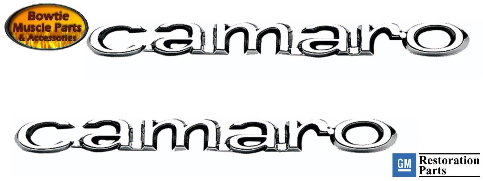 1967 67 CAMARO "camaro" FENDER EMBLEM PAIR EMBLEMS BEST QUALITY GM LICENSED!