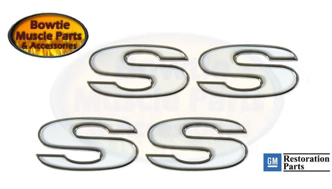 1967 67 CAMARO FENDER "SS" FENDER EMBLEM EMBLEMS FOR BOTH FENDERS