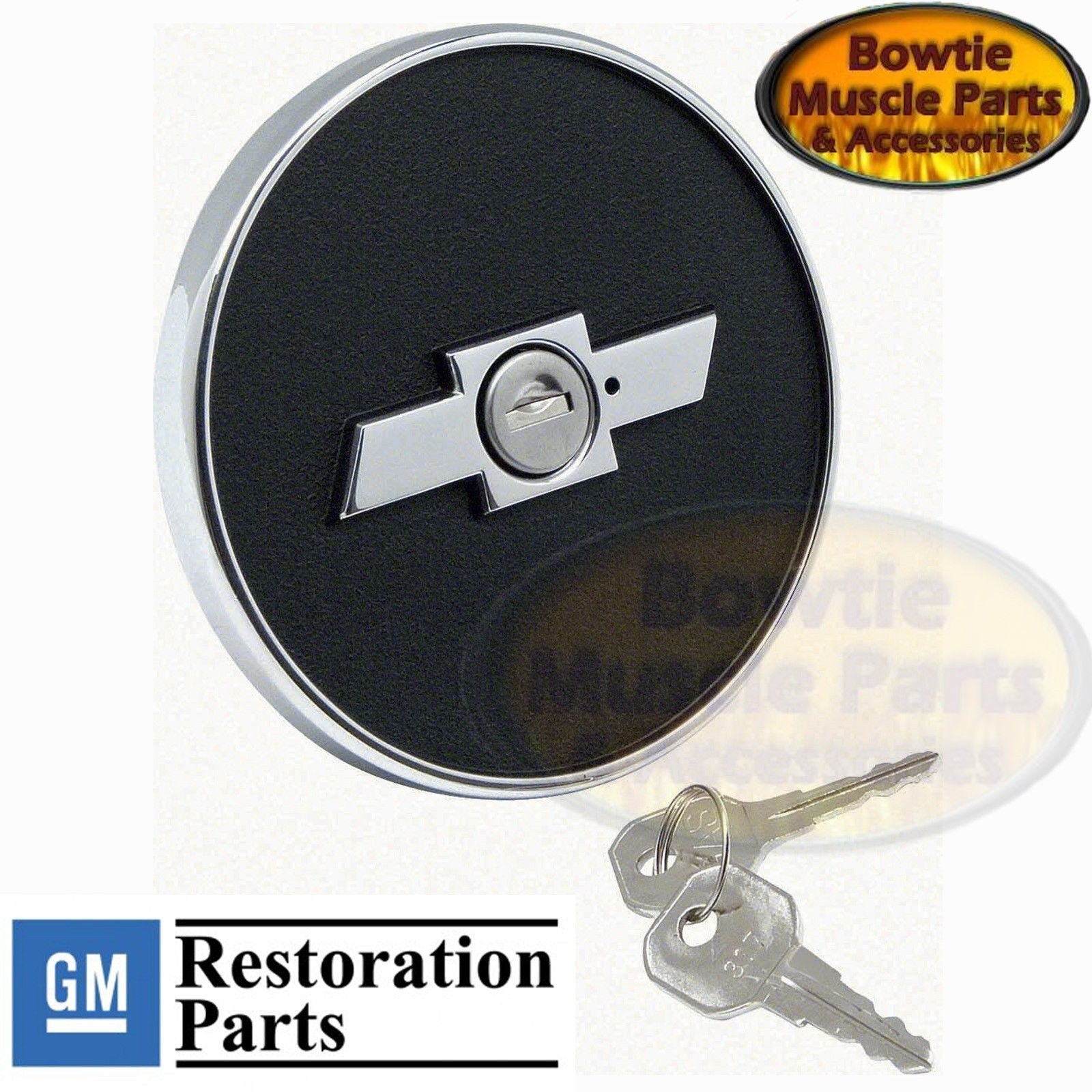 1967 1968 67 68 CAMARO BOWTIE LOCKING FUEL GAS CAP WITH KEYS