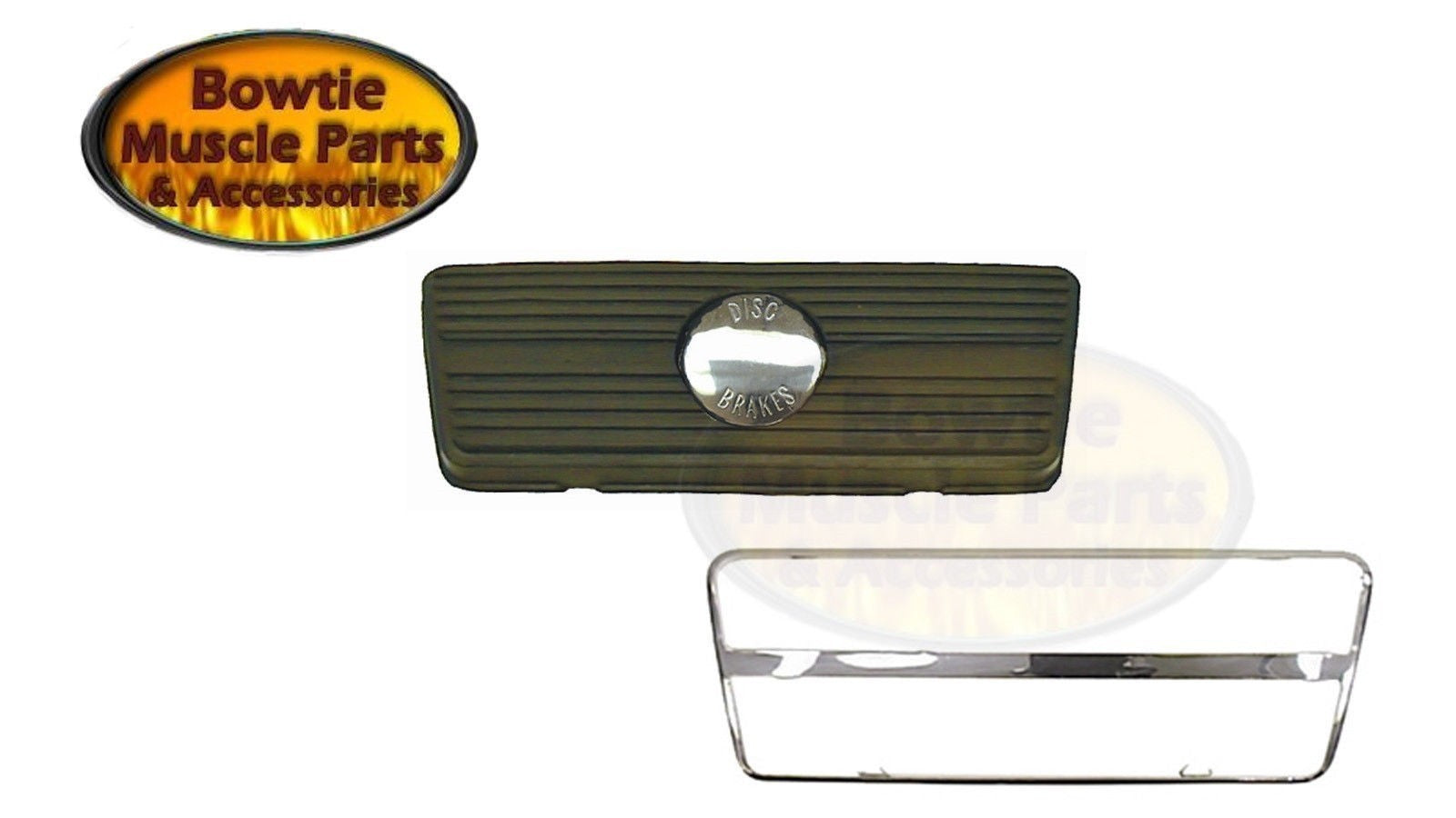 67–72 Camaro Nova Ventura Disc Brake Pedal Pad Auto Trans Stainless Trim 3930091