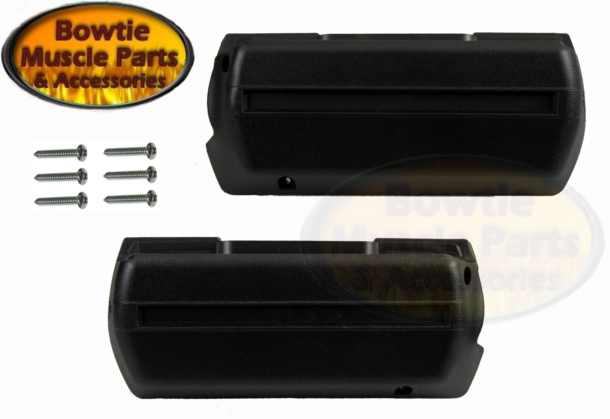 68–72 GM Arm Rest Base Pair w/ Mounting Screws Camaro Nova Chevelle Firebird