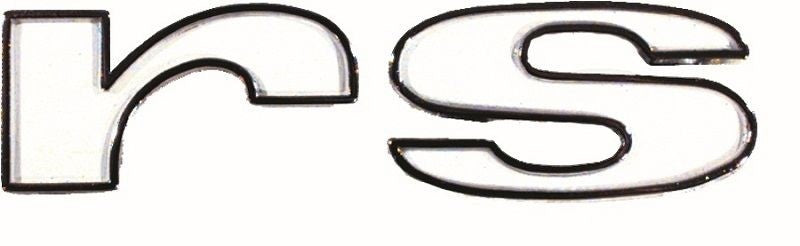1967 Camaro RS Fender Emblems Pair Rallysport Chrome Diecast GM 3904573