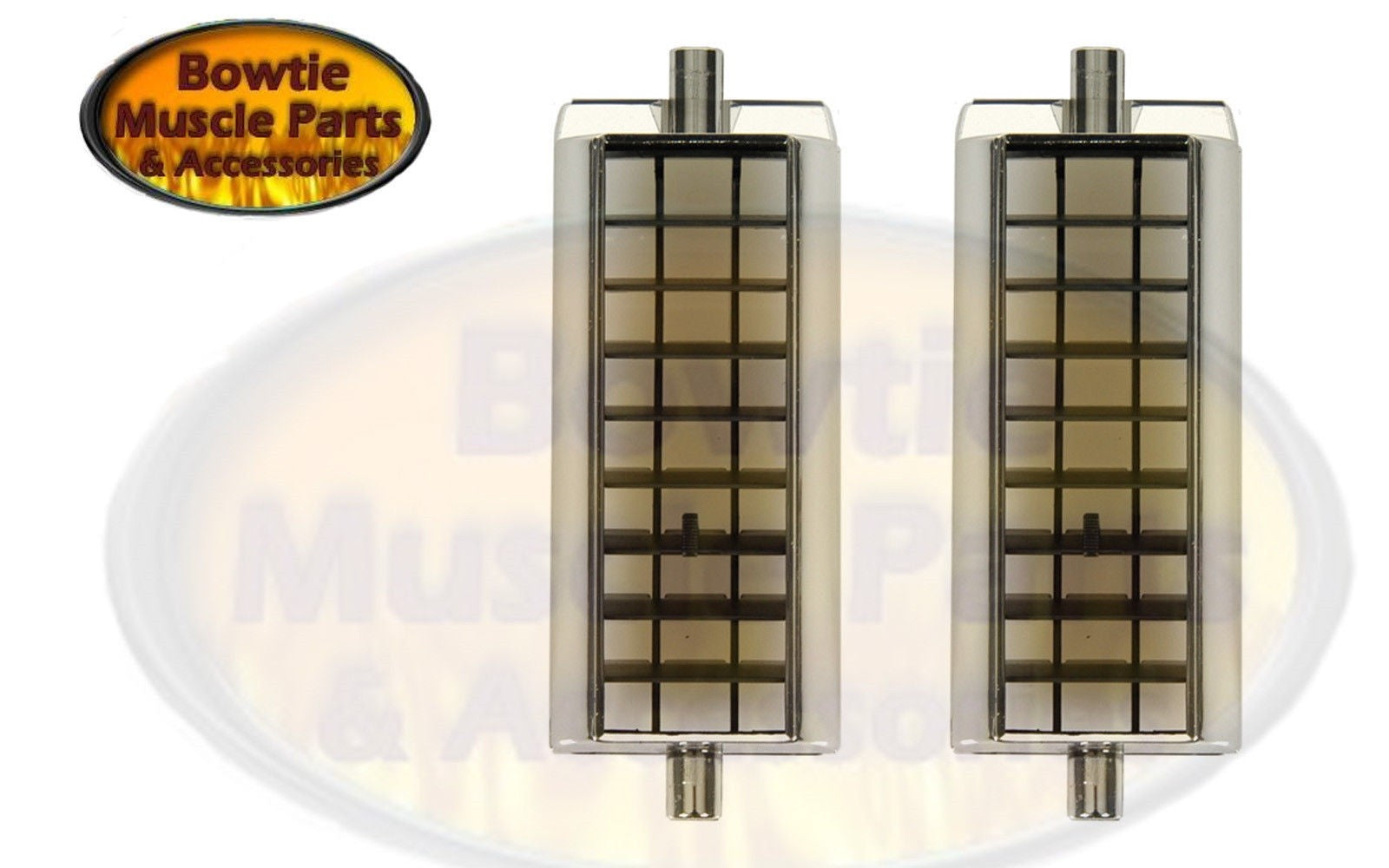69 Camaro 69–72 Nova Chevy Fullsize Side Dash Vent Pair Chrome GM 3963790