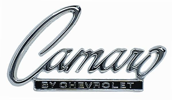 68–69 Camaro “Camaro By Chevrolet” Header or Trunk Emblem – GM Licensed 3916654