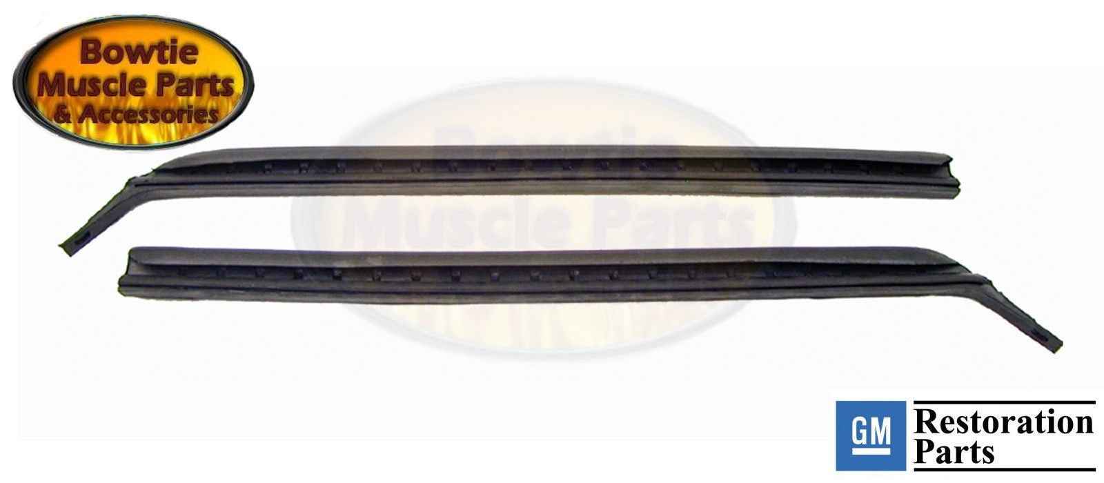 67–69 Camaro Firebird Quarter Window Vertical Seals – RH & LH – GM Licensed