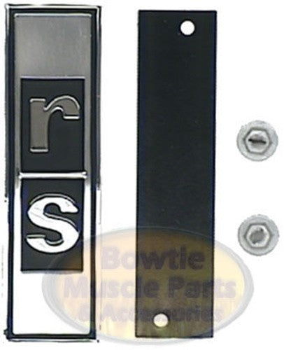 67–68 Camaro RS Front Grille Emblem Chrome Die‑Cast GM Licensed 3907915