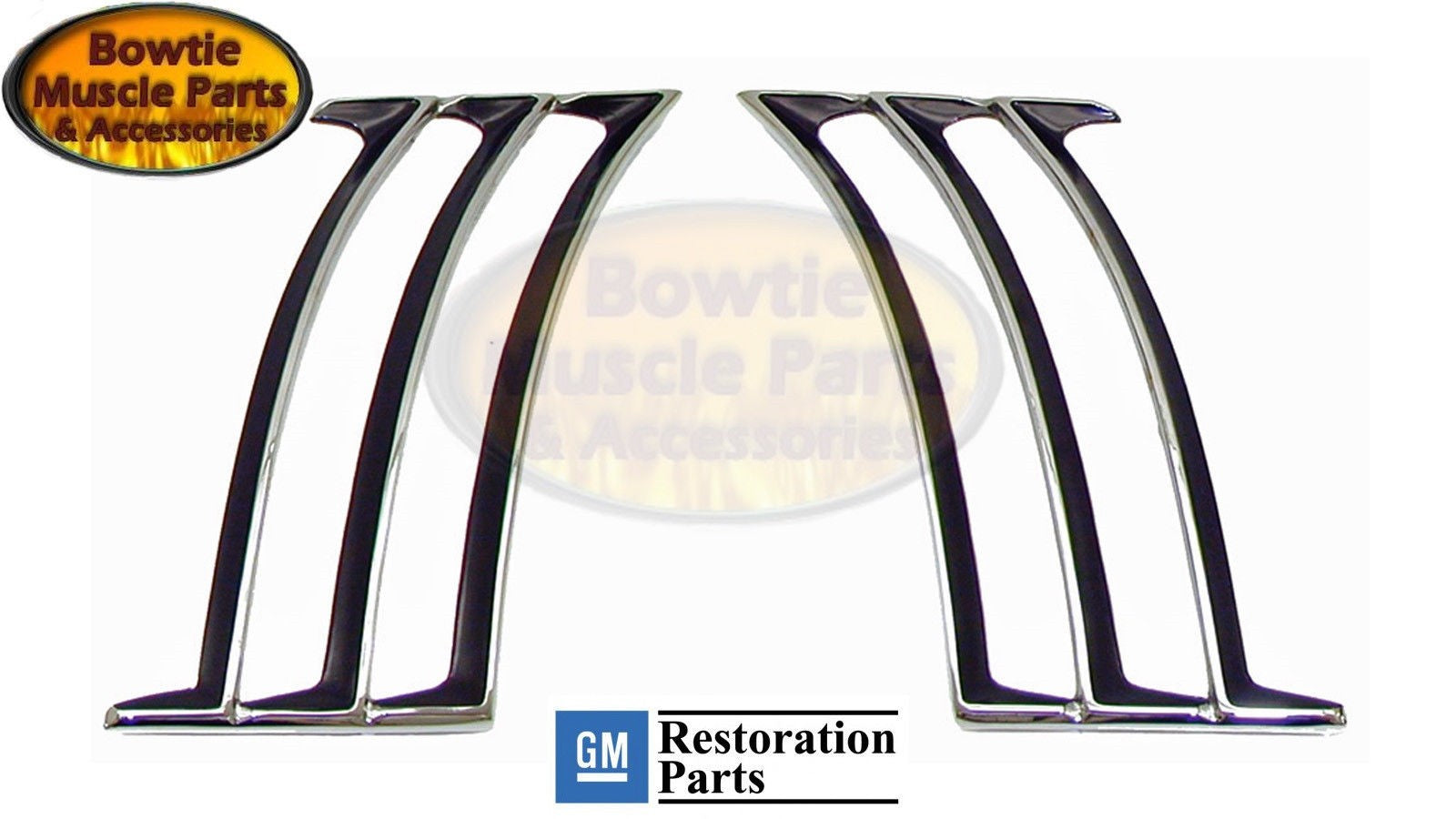 1969 Camaro Quarter Panel Louvers – GM Licensed Reproduction w/ Mounting Nuts