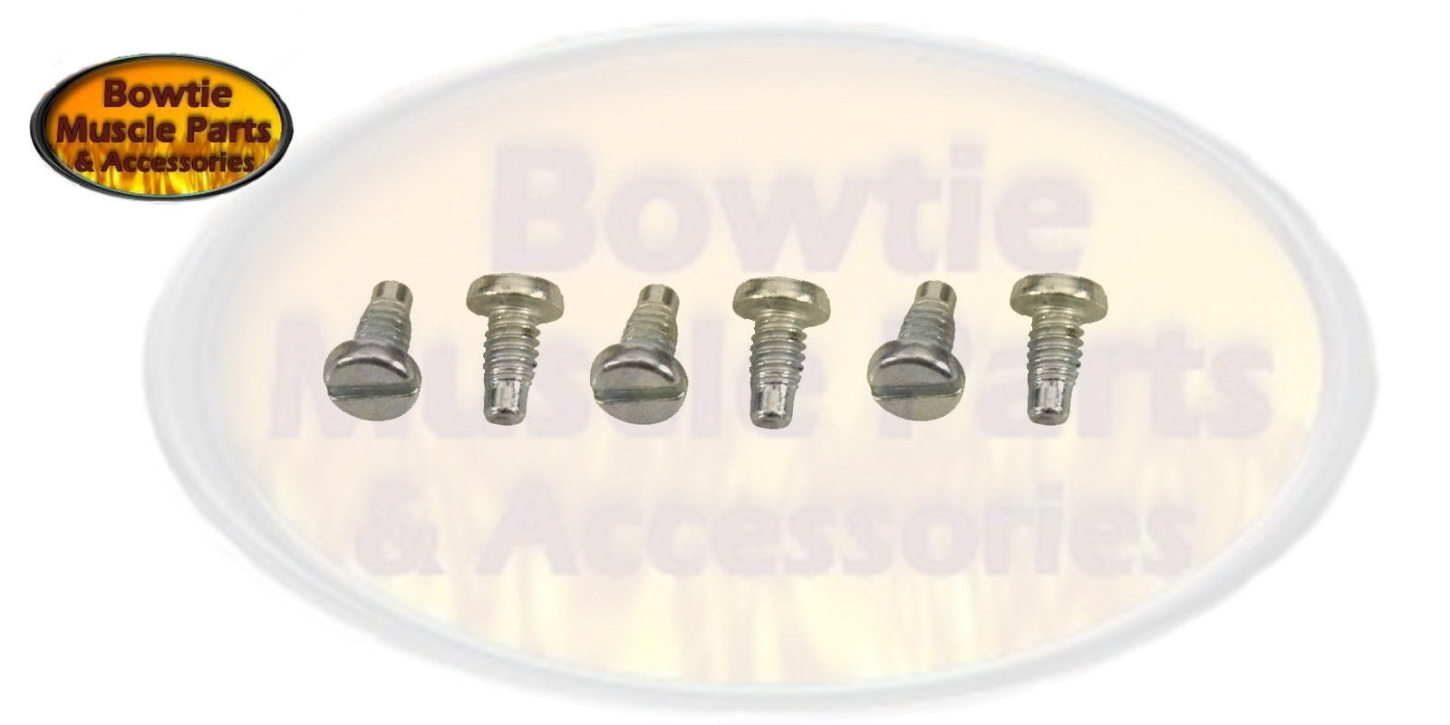 GM Sealed Beam Headlight Retainer Screws – 6 Pc Set – Camaro Nova Firebird