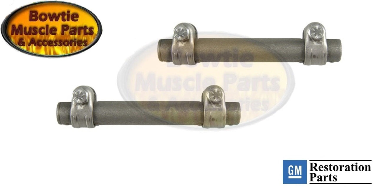 1965–1972 GM Tie Rod Sleeves – Pair w/ Clamps – Camaro Nova Impala Firebird