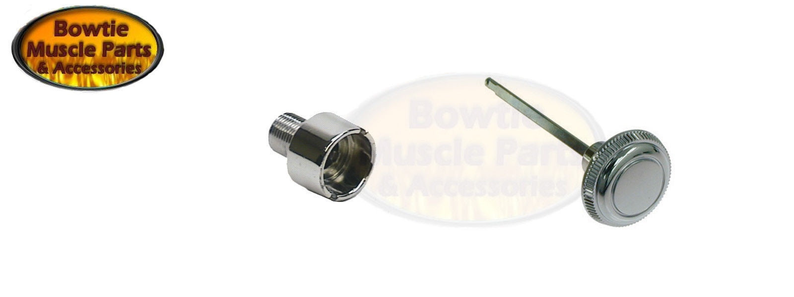 1967–1968 Camaro Headlight Switch Knob w/ Shaft & Chrome Lock Nut