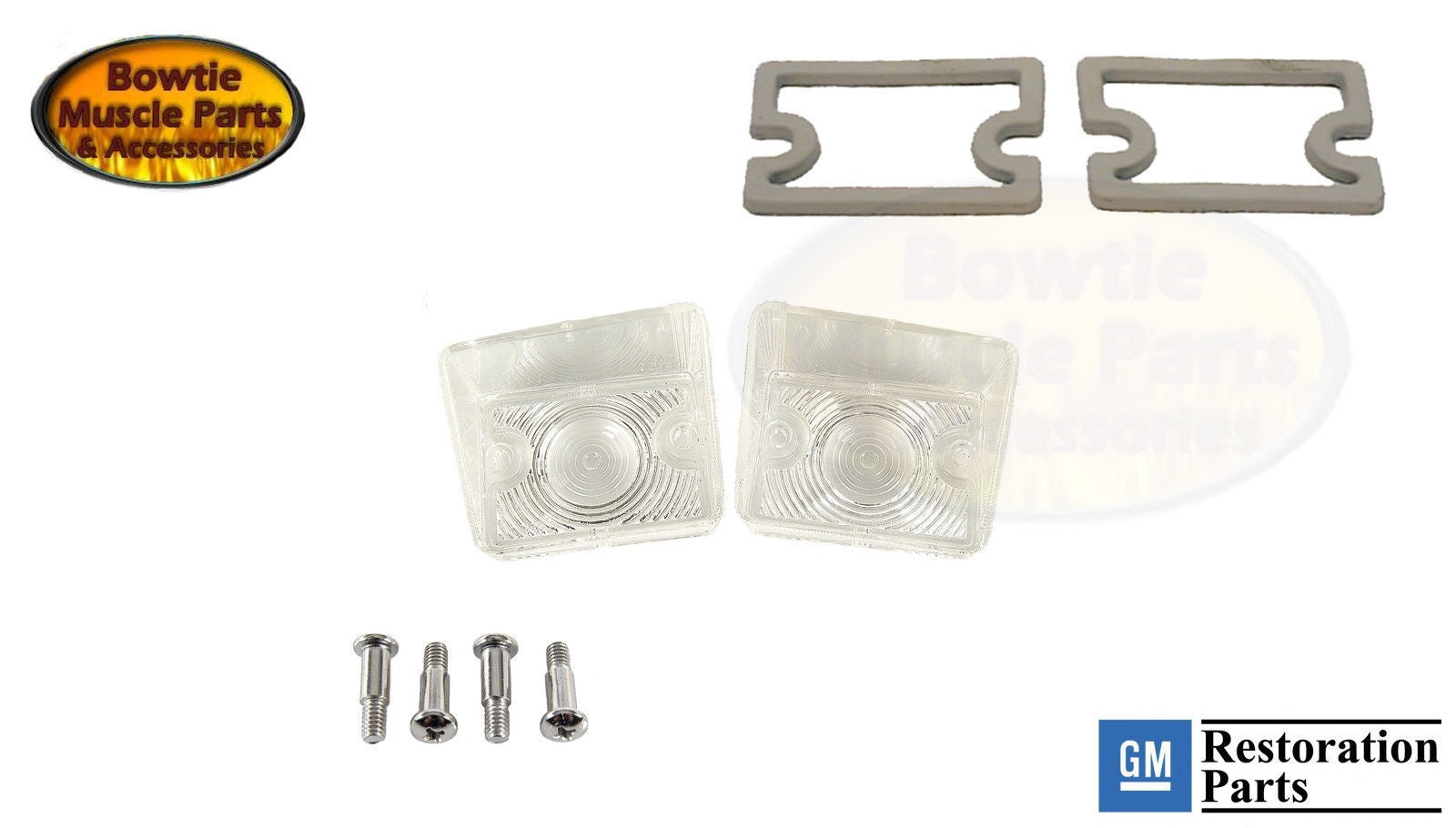 1967–1968 Camaro RS Parking Lamp Lens Kit – Lenses, Gaskets & Screws – Rallysport