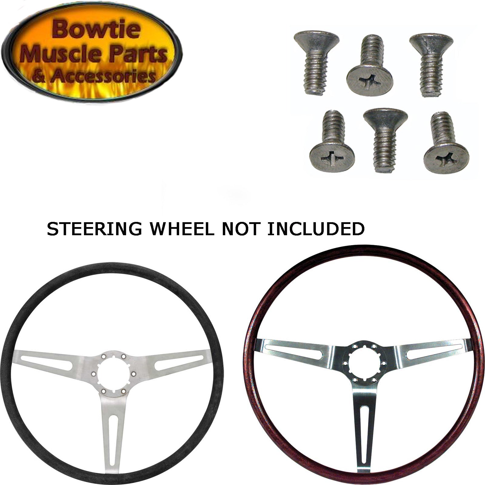 GM Comfort Grip & Wood Steering Wheel Mounting Screw Set – Camaro Chevelle Nova