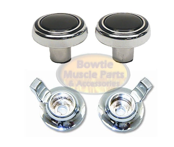 Camaro Chevelle Nova Corvette Radio Knob Set – AM/FM w/ Fader – 3954238 3954239