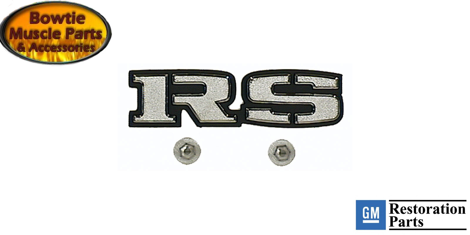 1969 Camaro RS Rally Sport Rear Panel Emblem Chrome GM Licensed 8701129