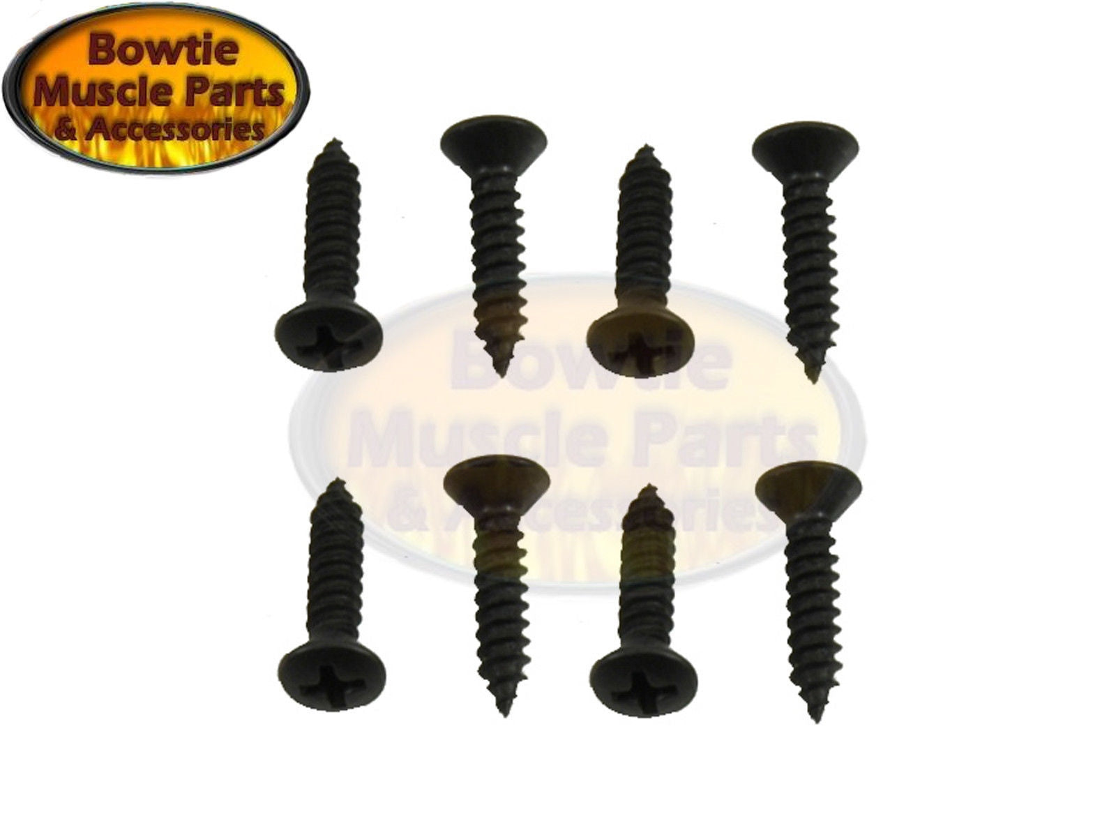 1967 1968 Camaro RS Rally Sport Headlamp Bezel Mounting Screws Black Oxide 8pcs