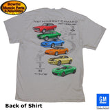 Camaro “Nothing But Camaro” T‑Shirt – 6 Generations Emblems – Men’s Ash Gray