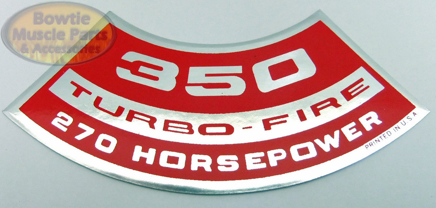 71 1971 350 270HP CORVETTE CAMARO NOVA IMPALA CHEVELLE MONTE CARLO ENGINE DECAL