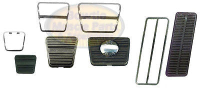 72-81 CAMARO NOVA FIREBIRD VENTURA OMEGA PEDAL PAD TRIM KIT W/DISC MANUAL TRANS