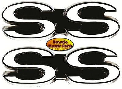 1968 68 CAMARO SS FENDER EMBLEMS EMBLEM SUPER SPORT - GM LICENSED!!  PAIR