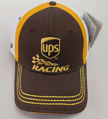 UPS NASCAR HAT DAVID REGAN CAR NUMBER 6 AUTHENTIC NASCAR CHASE APPAREL - NEW CAP