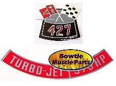 66 67 68 69 IMPALA CORVETTE 427 425HP ENGINE DECAL SET