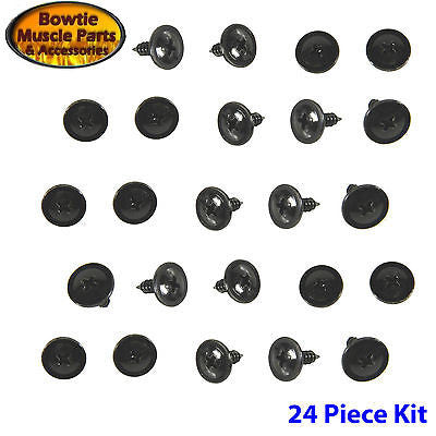 67 68 69 CAMARO FIREBIRD CORRECT ROOF RAIL WEATHERSTRIP CHANNEL SCREW SET 24 PCS