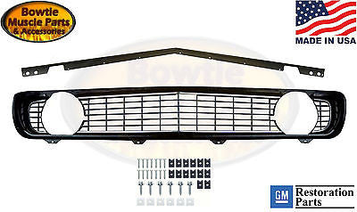 69 CAMARO STANDARD GRILLE WITH STIFFENER AND HARDWARE STD GRILL 1969 KIT