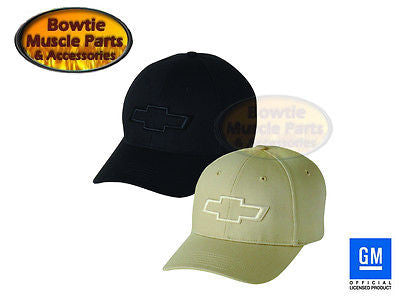 CHEVY CAMARO NOVA CHEVELLE MONTE CARLO SILVERADO EMBROIDERED BOWTIE LOGO HAT CAP