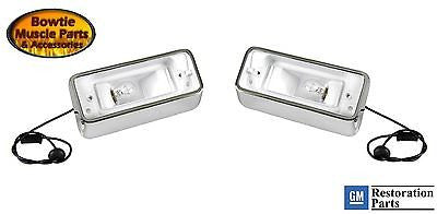 1969 69 CAMARO RS BACKUP HOUSINGS PAIR GM RESTORATION PARTS - HIGHEST QUALITY!